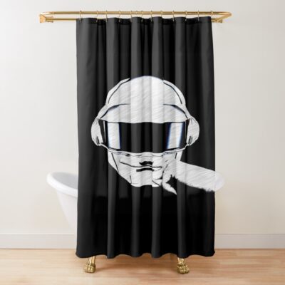 Thomas Bangalter Mustache Shower Curtain