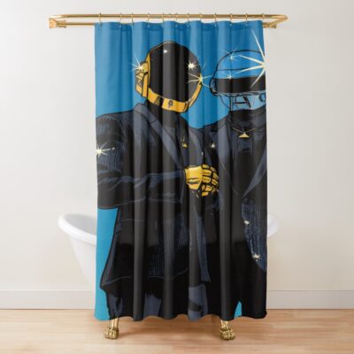 New Collection Daft Punk Band Cinematic Shower Curtain