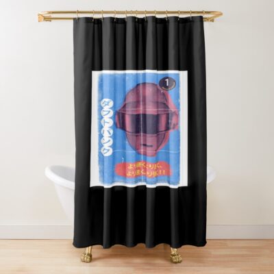 Band Daft Punk Thomas Bangalter Sticker Shower Curtain