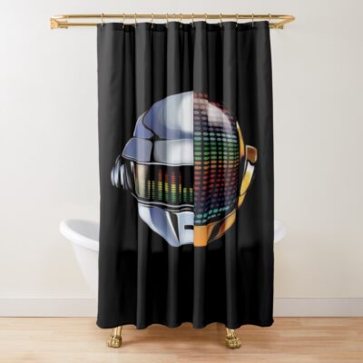New Design Daft Punk Music Basic Shower Curtain