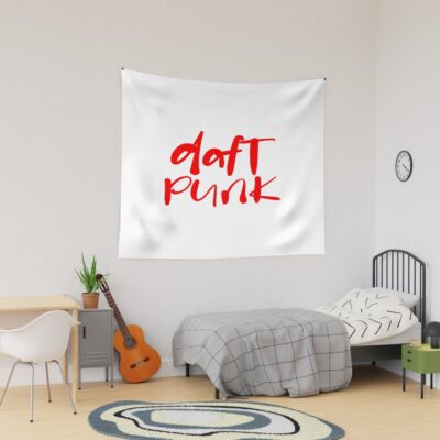 Draft Punk Logo Basic Design Tapestry