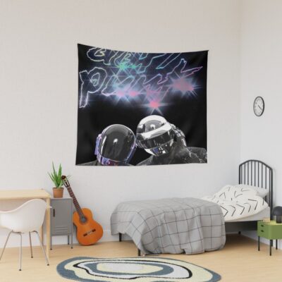 Band Daft Punk 80 S Retro Tapestry