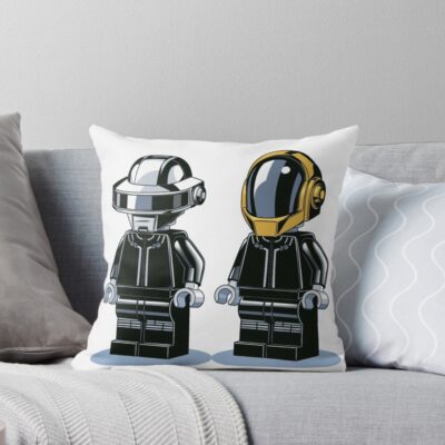 Daft Punk Pioneers Of Electronic Music Throw Pillow