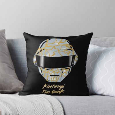 Daft Punk Band Vintage Design Throw Pillow
