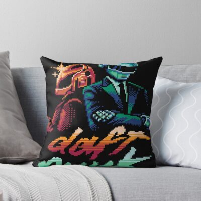 New Design Daft Punk Music Colorfull Throw Pillow