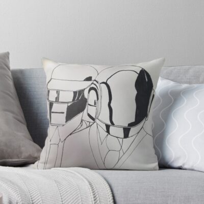 Classic Design Daft Punk Art Throw Pillow
