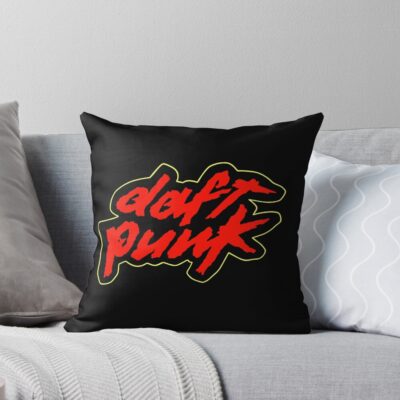 Logo Collection The Daft Punk Band Throw Pillow