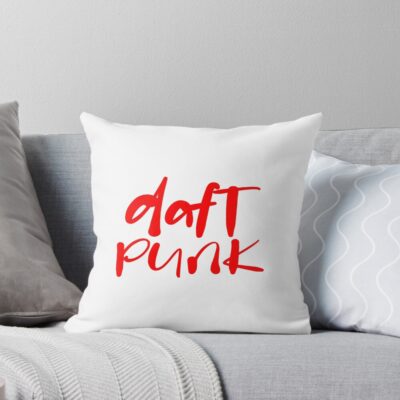 Draft Punk Logo Basic Design Throw Pillow