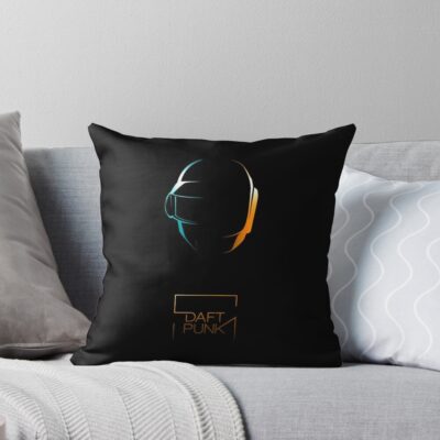 Daft Punk Band Lucky One Throw Pillow