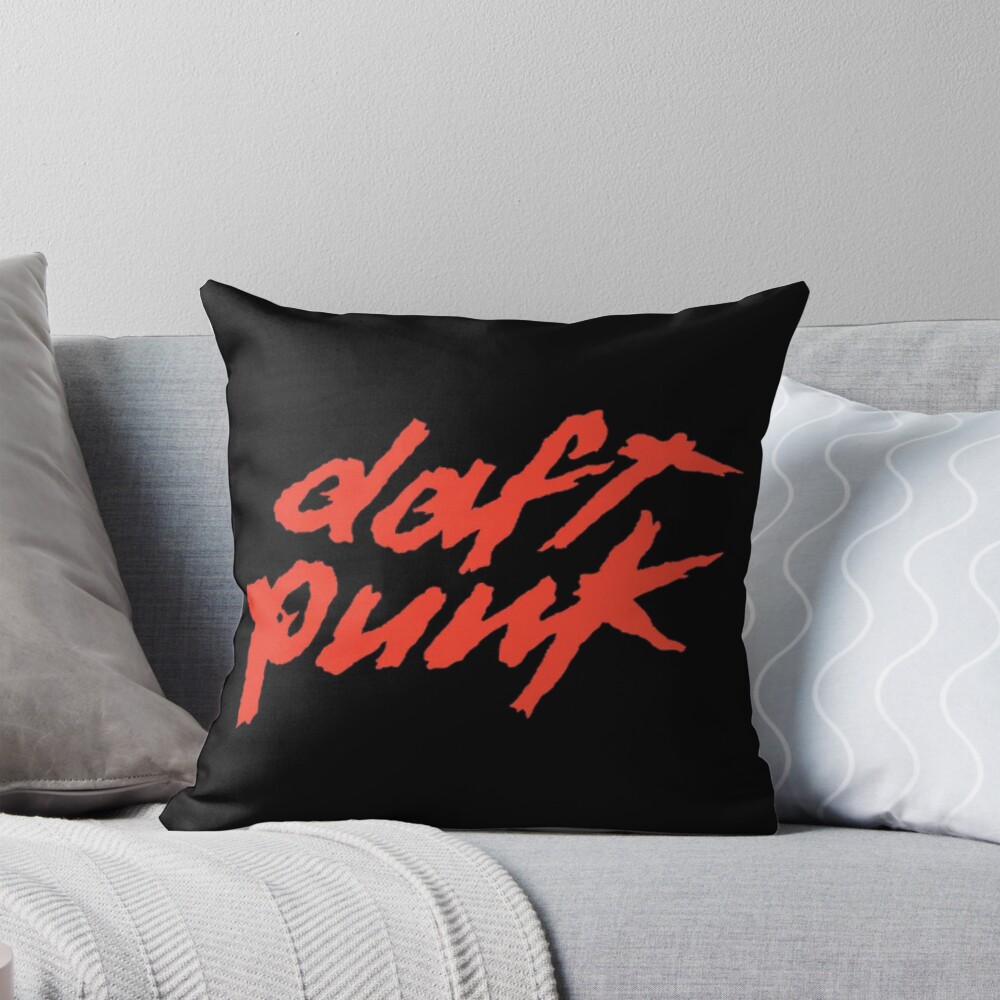 Best Sellig Daft Punk Band Logo Throw Pillow